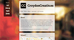 Desktop Screenshot of croydoncreativ.es